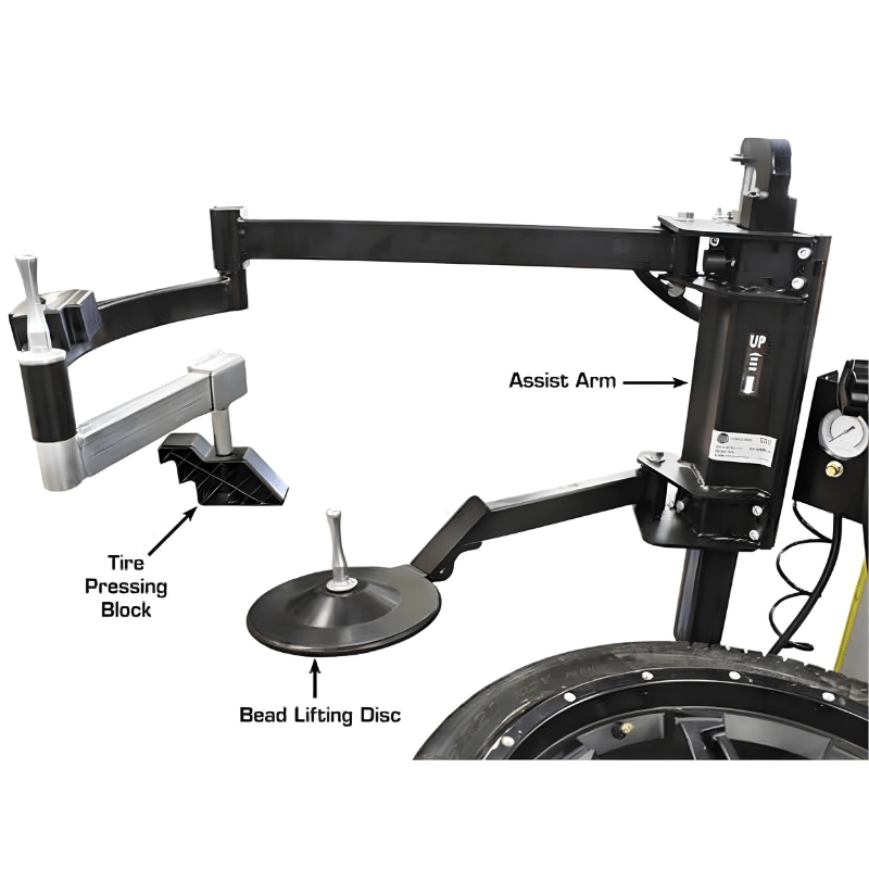 Atlas PTC300 Rim-Clamp Tire Changer w/ Assist Arm View