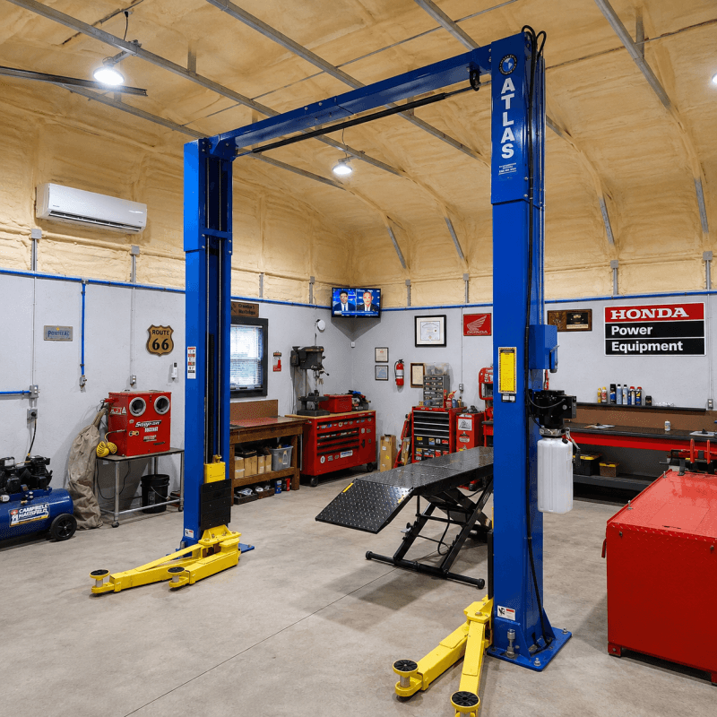 PV10 PX 2 post lift customer install with HeavyLift Direct