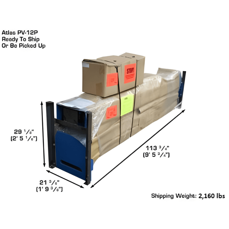 Atlas PV12PX 12,000 lb 2 Post Lift Package for Shipping View