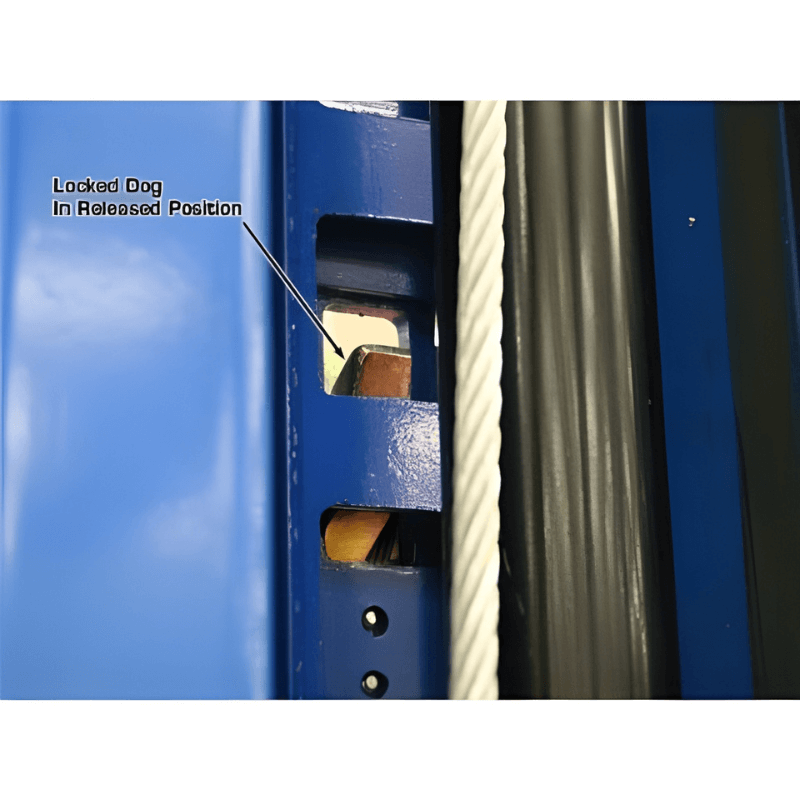 Atlas PV12PX 12,000 lb 2 Post Lift Lock Dog View