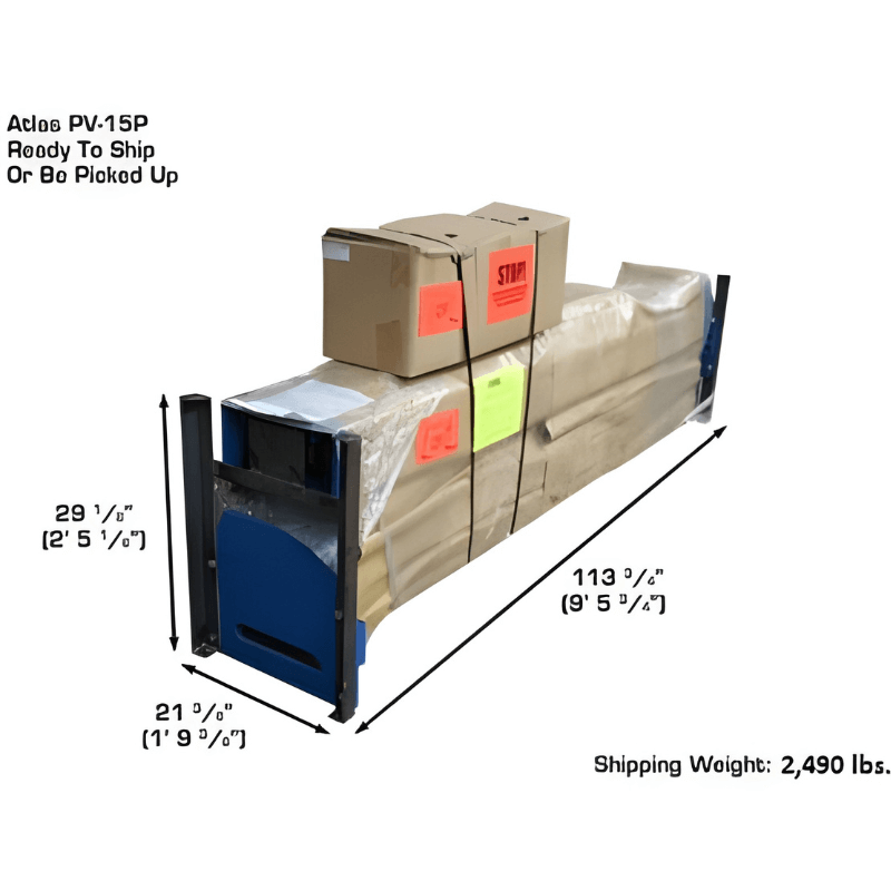 Atlas PV15PX 15,000lb 2 Post Lift - Adjustable Height Boxing View