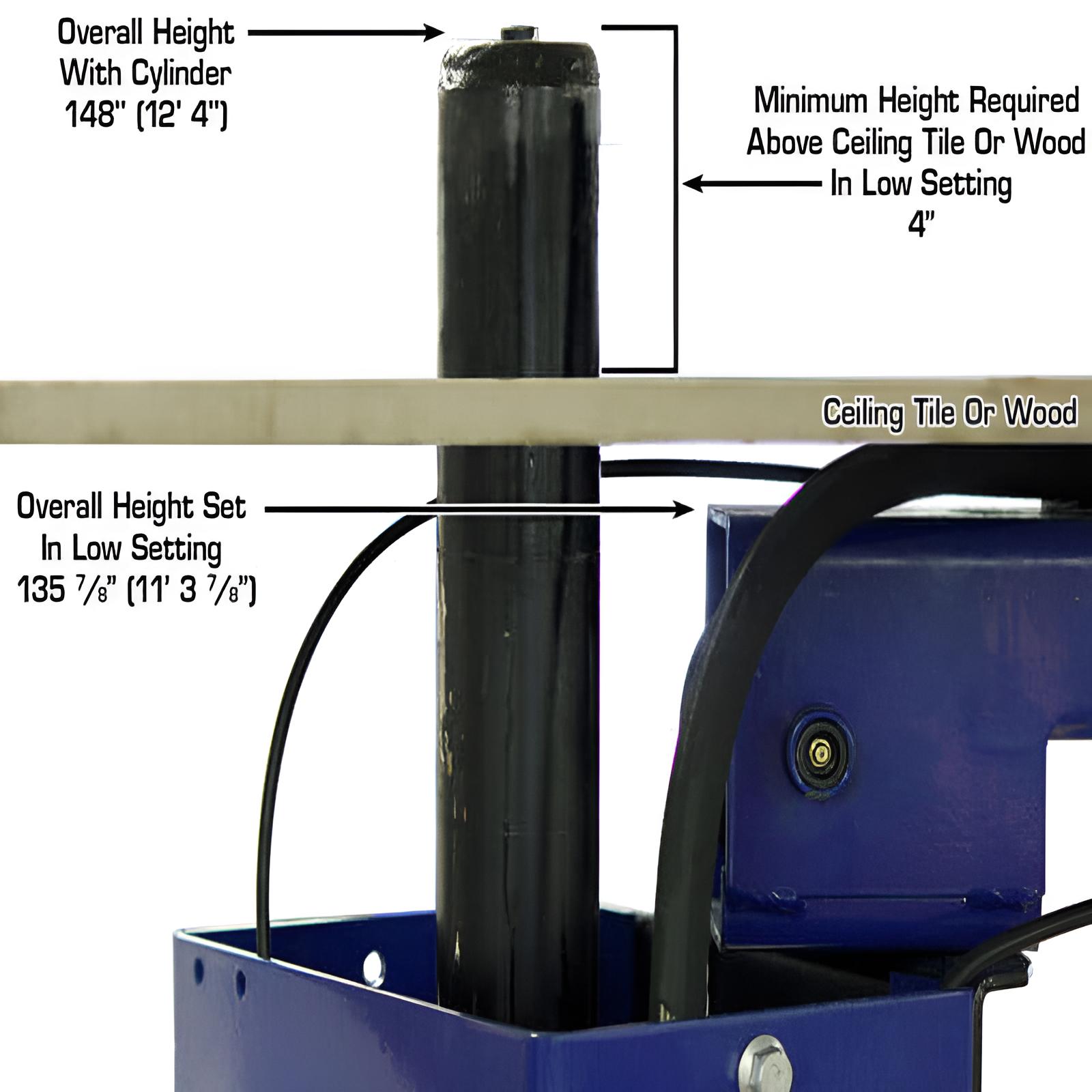  PVL10, 10,000 lb 2 Post Lift - ALI Certified Upper Part Of the Lift View