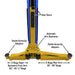 PVL10, 10,000 lb 2 Post Lift - ALI Certified Arm Base View