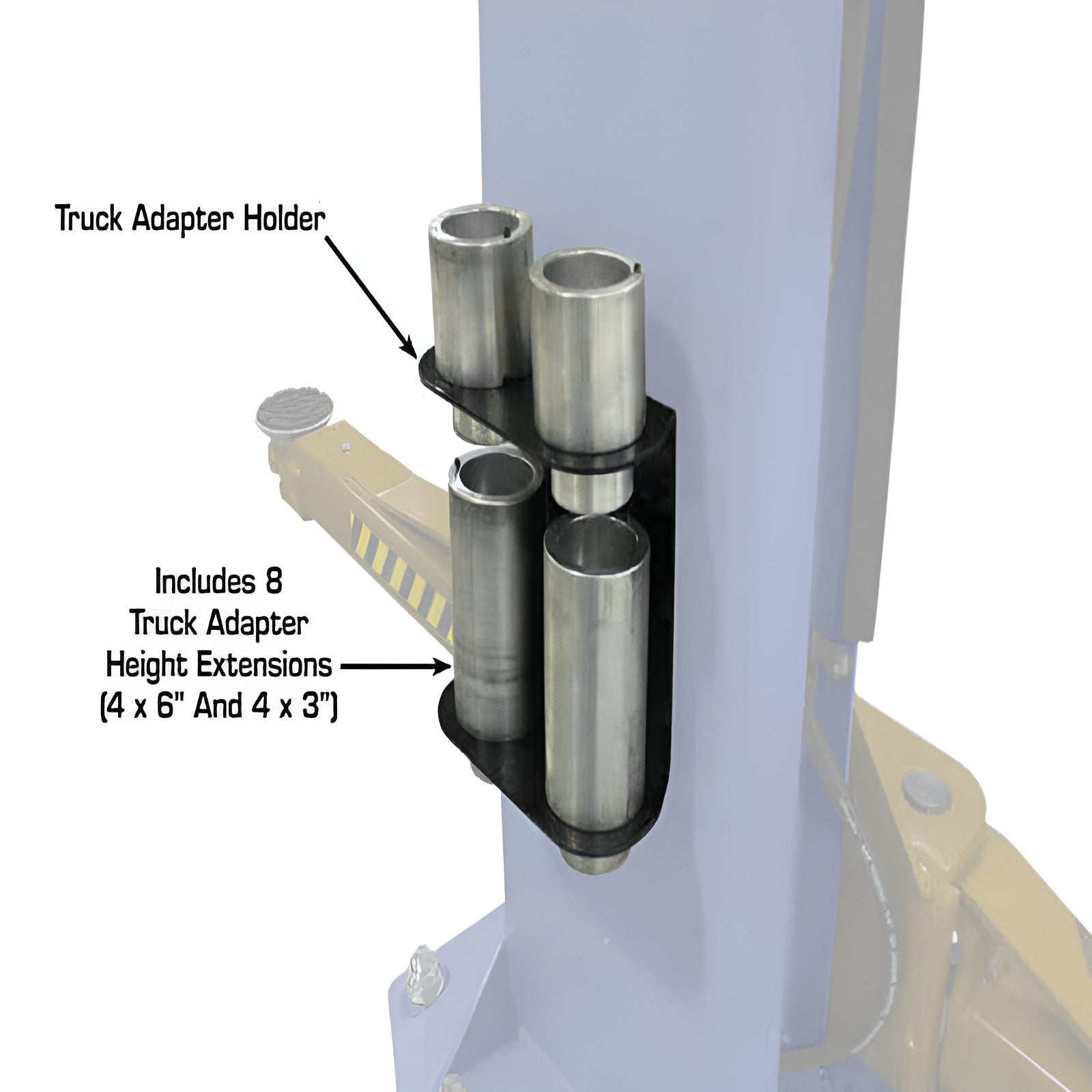Atlas PVL10, 10,000 lb 2 Post Lift - ALI Certified Adapters View
