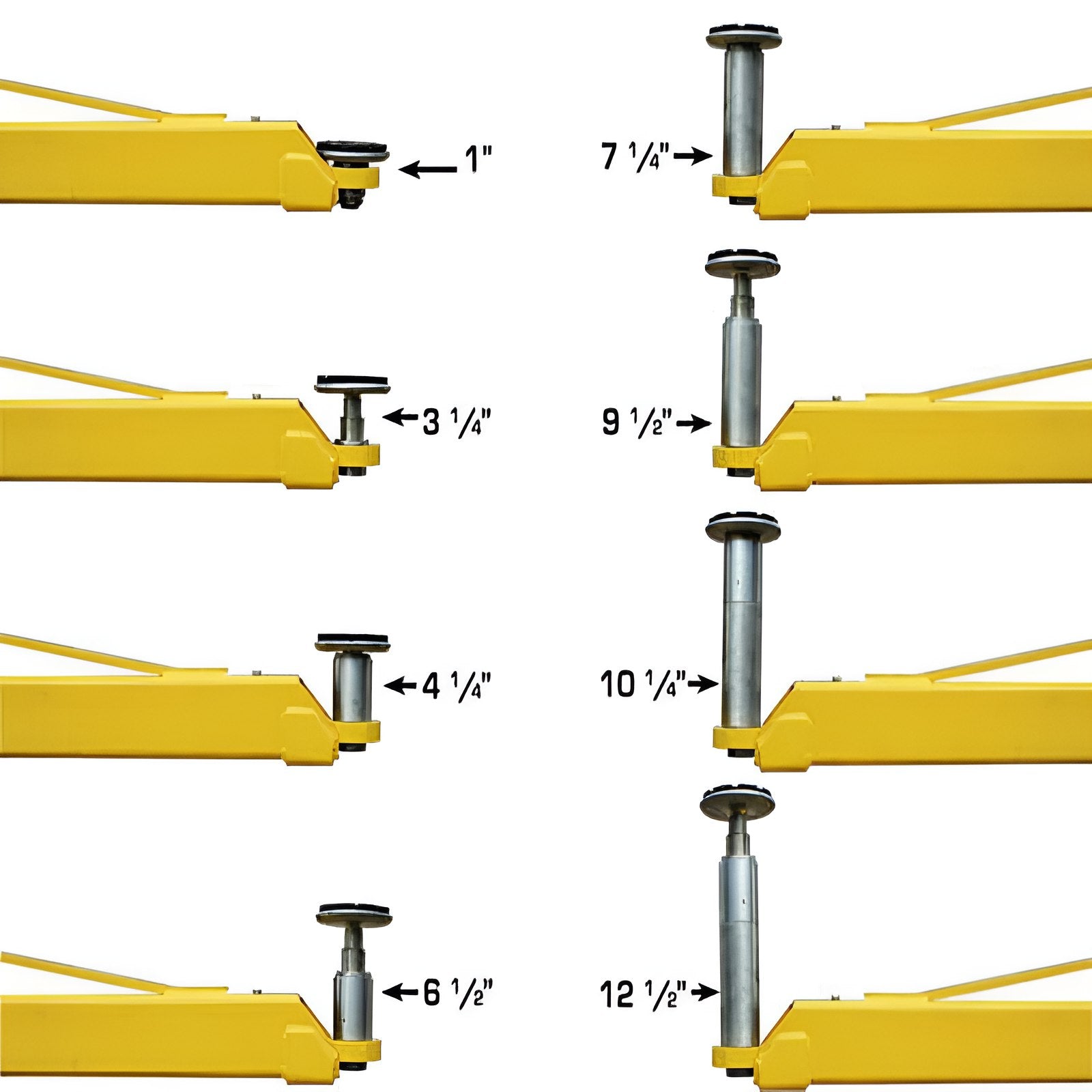 Atlas PVL10, 10,000 lb 2 Post Lift - ALI Certified - End of the Arms View
