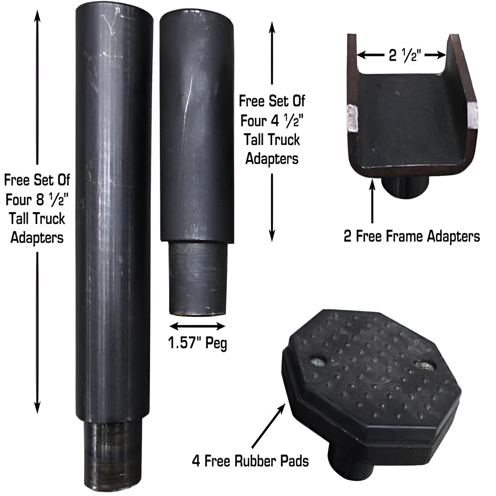 Atlas PVL12, 12,000 lb 2 Post Lift - Extra Wide & Tall - ALI Certified parts View
