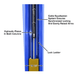 Atlas PVL15, 15,000 lb 2 Post Lift Cables View