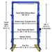 Atlas PVL15, 15,000 lb 2 Post Lift - Commercial Grade; ALI Certified Front View