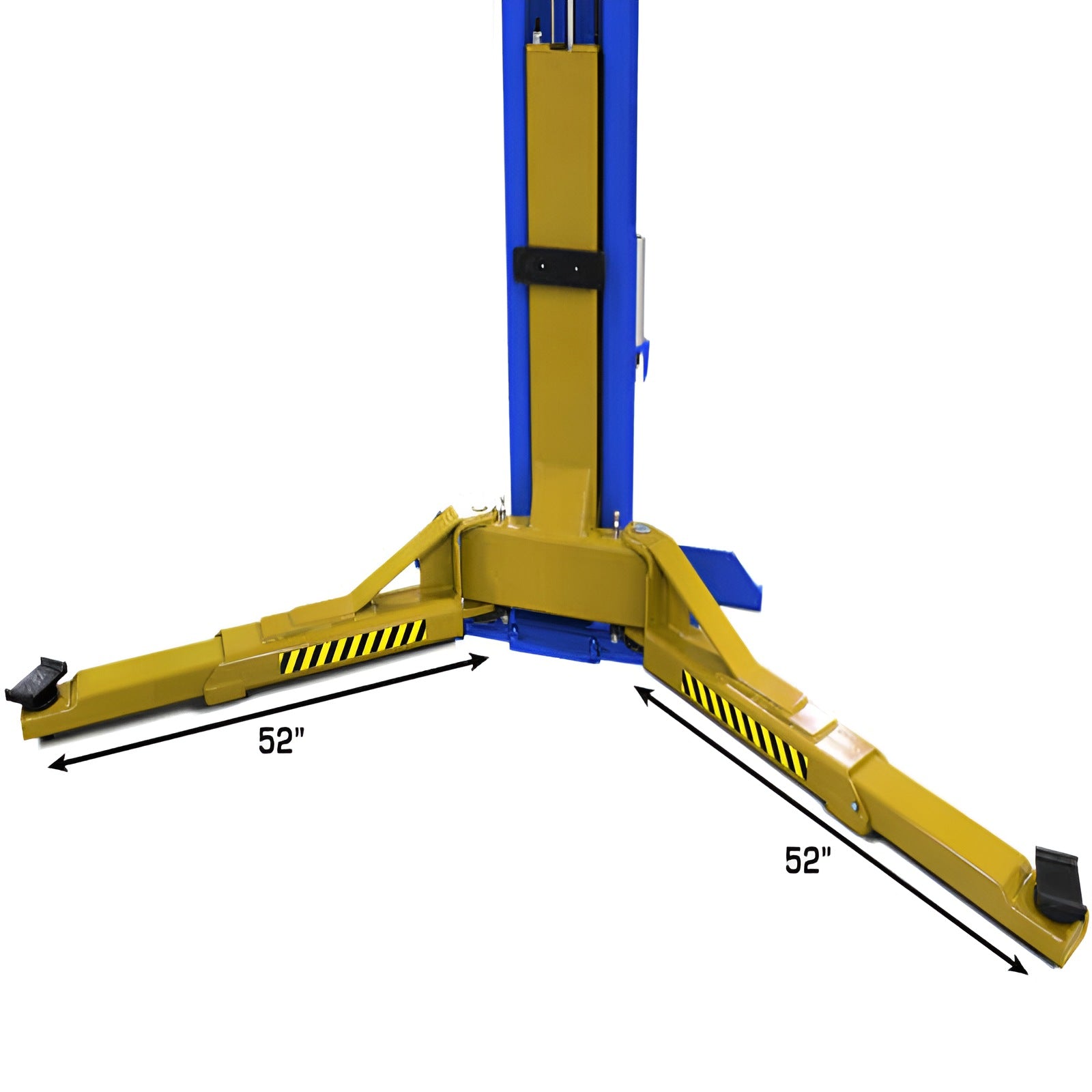 Open Arm Base View PVL15, 15,000 lb 2 Post Lift - Commercial Grade; ALI Certified