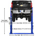 Atlas PVL9BP 9,000 lb 2 Post Lift Back View with Dimensions