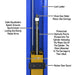 Atlas PVL9BP 9,000 lb 2 Post Lift base view