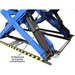 PX16A Scissor Alignment Lift and RJ8 Rolling Jack Combo Mechanical View