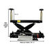 RJ8 Rolling Jack With Height Dimension View