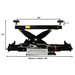 RJ8 Rolling Jack Width Dimension View