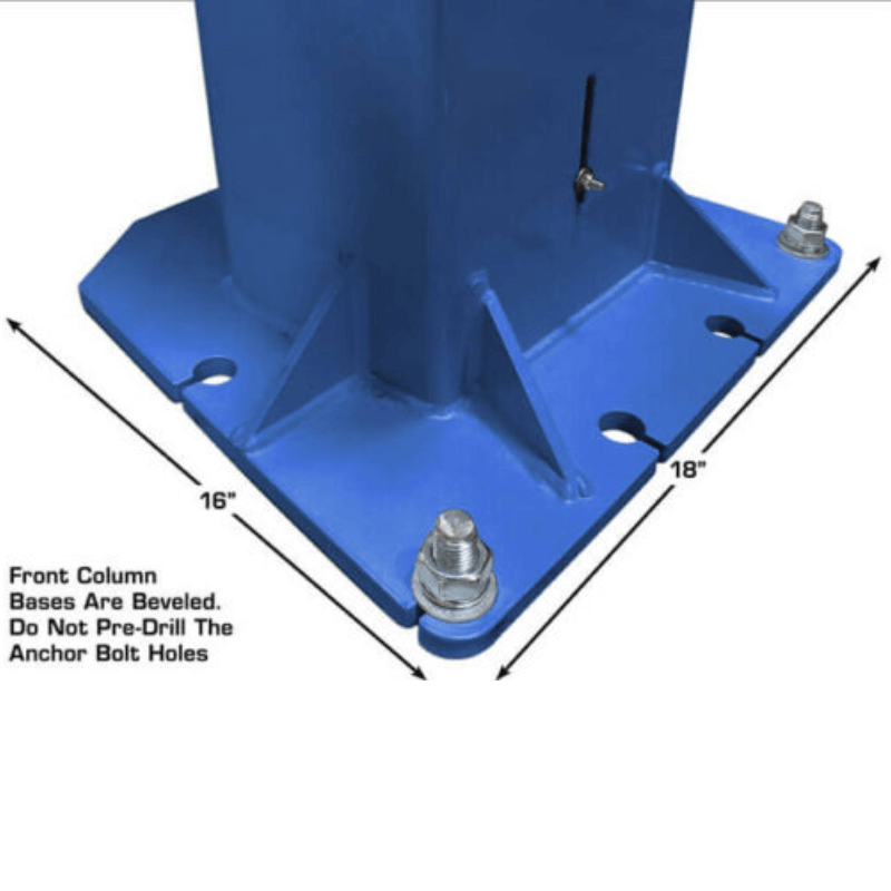 Atlas PVL14OF-EXT 14,000 lb Alignment Lift - Front Column View