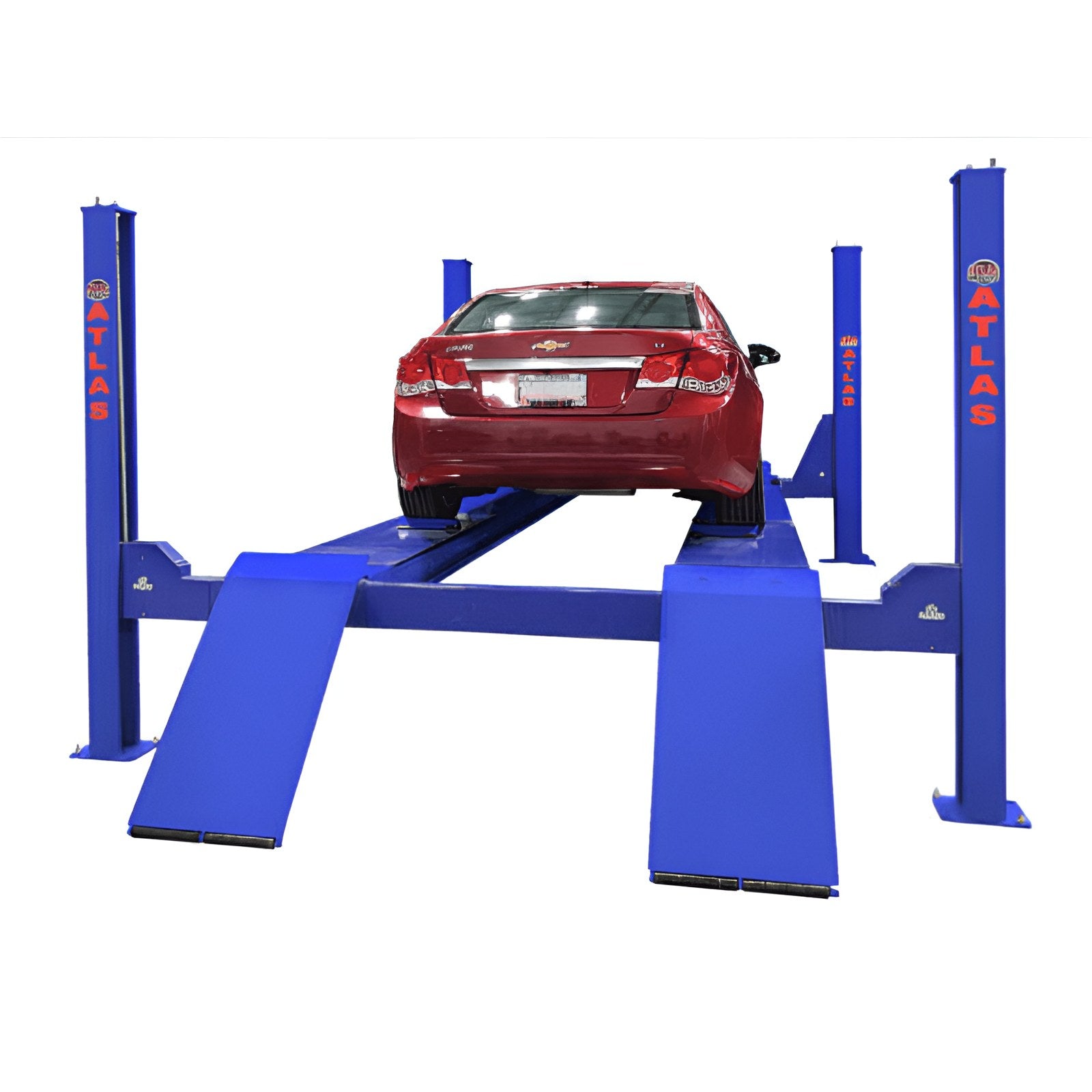 PVL14OF-EXT, 14,000 lb Alignment Lift - Open Front, ALI Certified Back View
