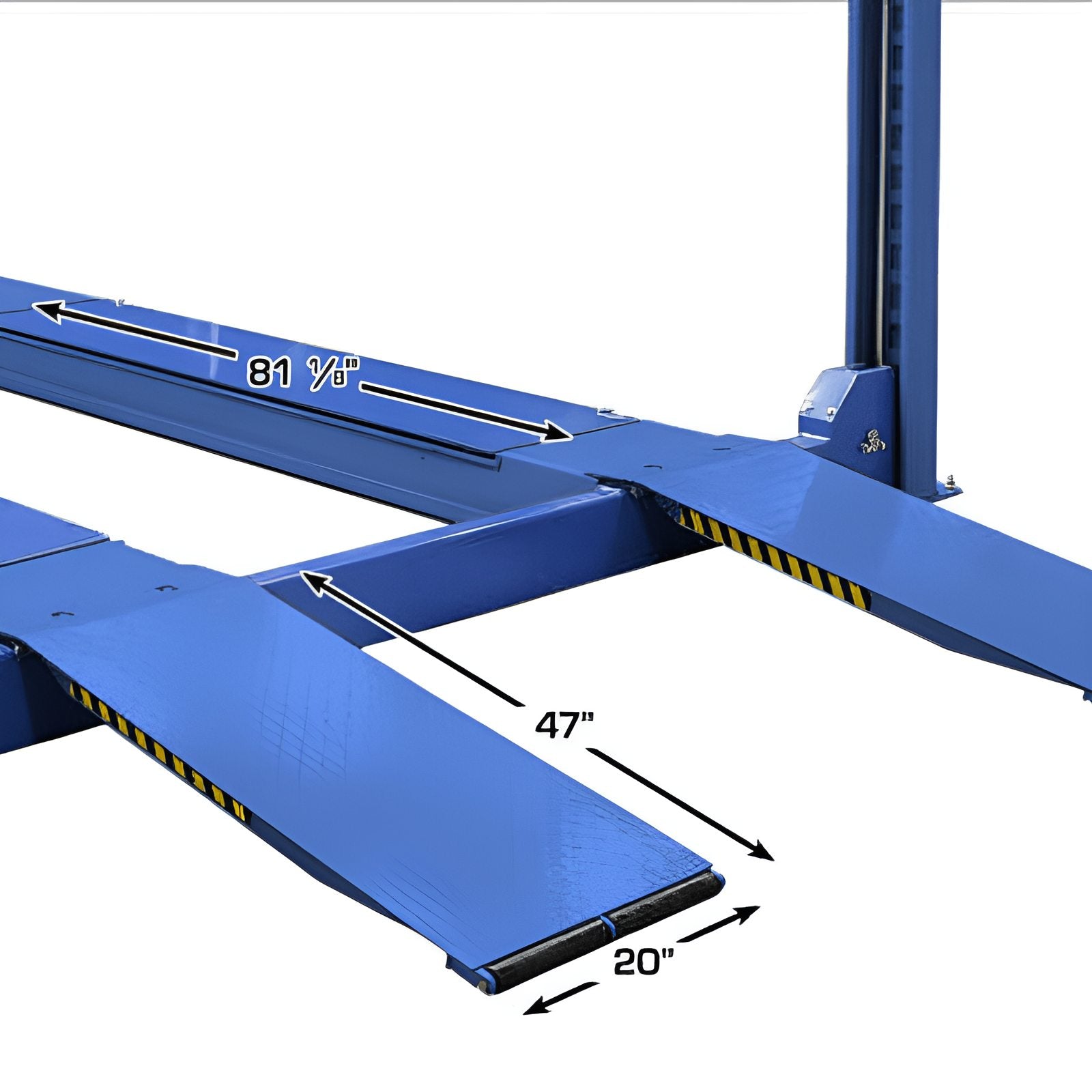PVL14OF-EXT, 14,000 lb Alignment Lift - Open Front, ALI Certified Ramps View