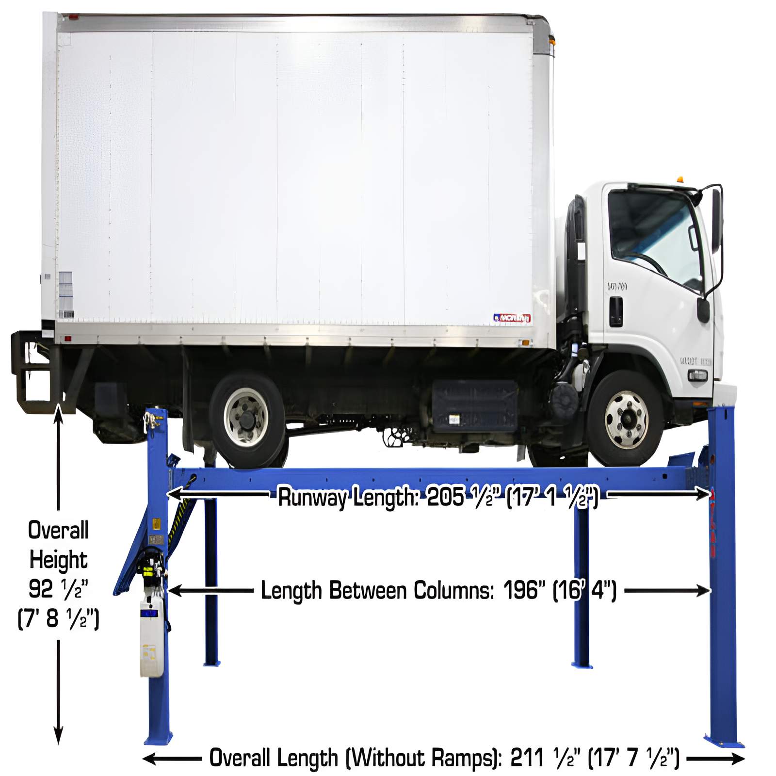 Atlas Platinum PVL14 Full Side View with Length Dimension