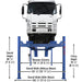 Atlas PVL14, 14,000 lb 4 Post Lift - ALI Certified Front View with Truck Lifting High