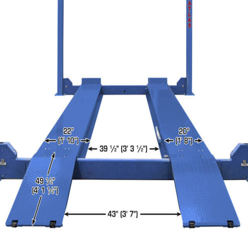 Atlas PVL14, 14,000 Parking Lift - Front View