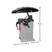 Platinum PWB50 Premium 2D Computer Wheel Balancer by Atlas Side View with Dimension
