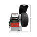 Atlas Platinum PWB50 Premium 2D Computer Wheel Balancer Front View with Tire and Dimension View