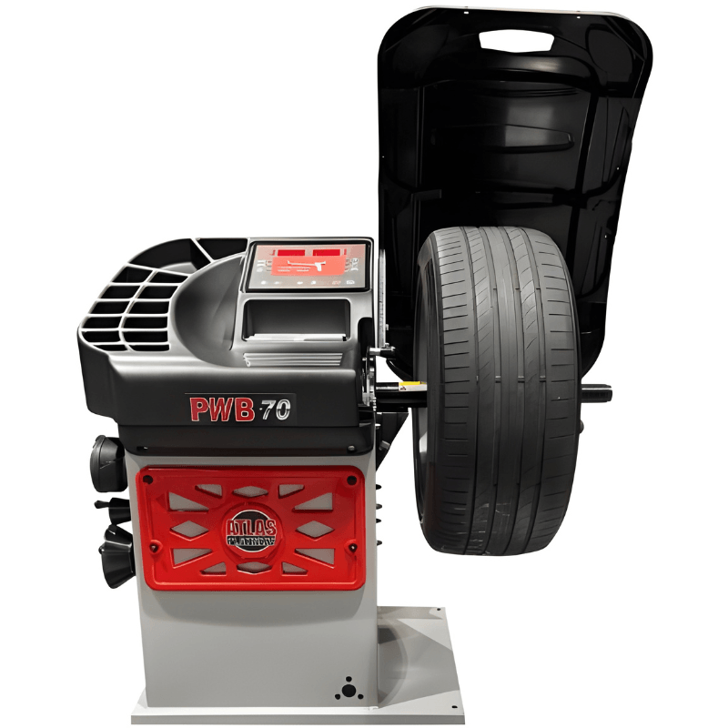 Atlas Platinum PWB70 Motorized Spin Wheel Balancer with Laser Front View