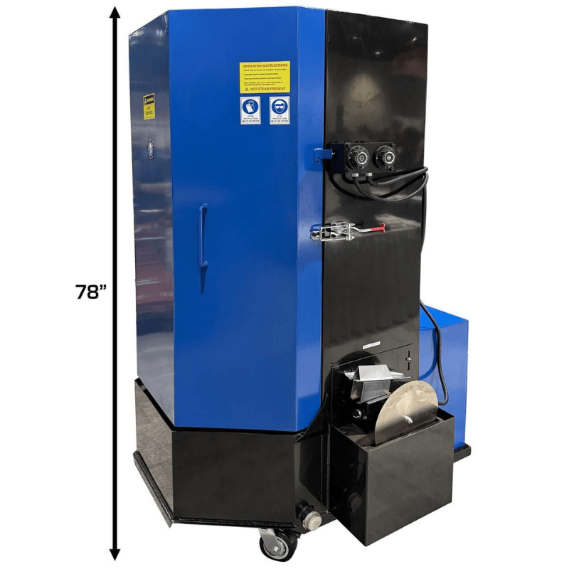 STW-750 Extra Large Spray Wash Cabinet Side View