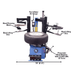 TC229DAA Rim-Clamp Tire Changer w/ Dual Assist Arms Front View with Tire