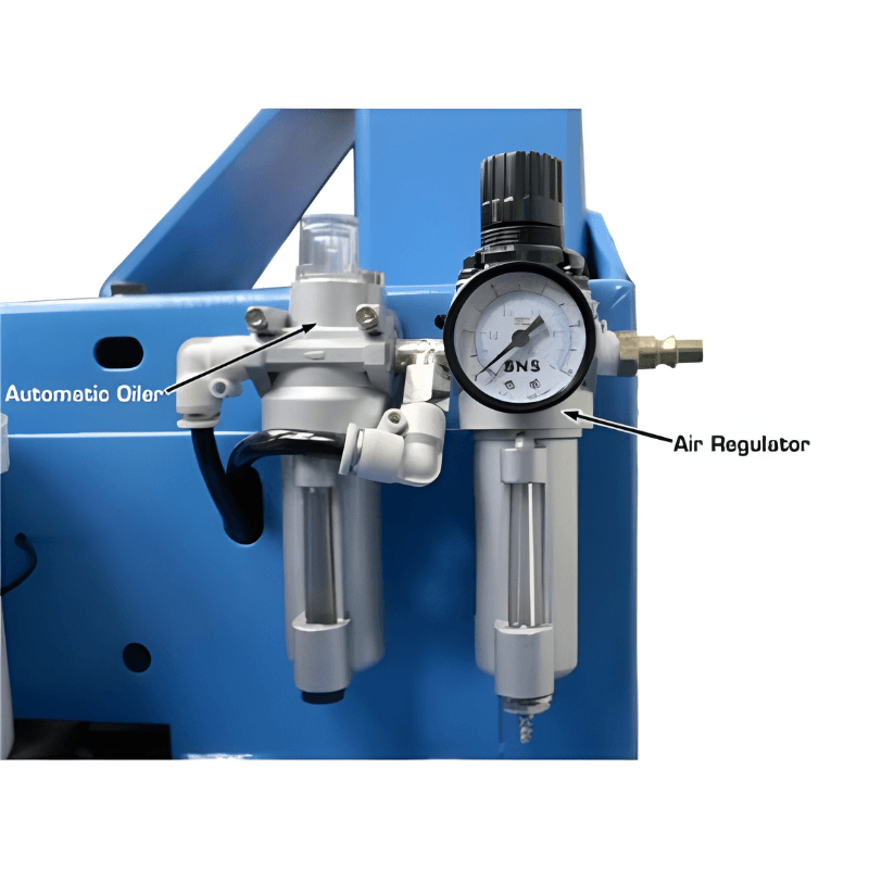 Atlas TC229 Rim-Clamp Tire Changer Air Regulator View