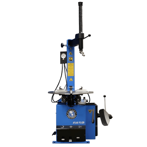 KLL/027C DT typeⅠ ブルー カーペンター G528 Atlas TC229 Rim-Clamp Tire Changer w/ Beadblaster — HeavyLiftDirect