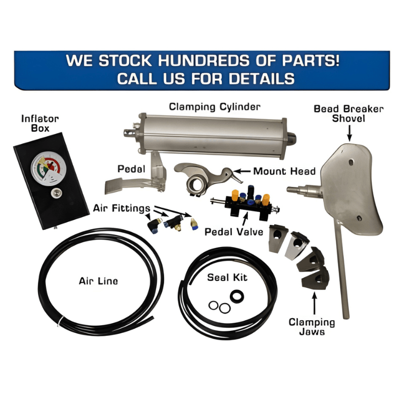 Atlas TC289LH Extra Large Rim-Clamp Tire Changer w/ Assist Arm Parts View