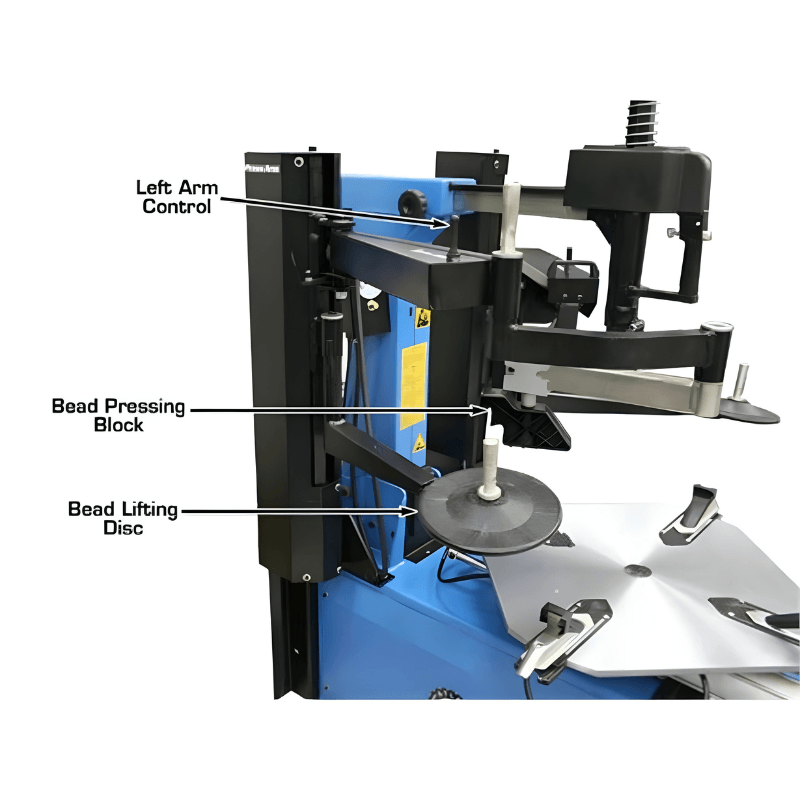 Atlas TC755DAA Wheel Clamp Tire Changer - Dual Assist Arms Atlas TC755DAA Wheel Clamp Tire Changer - Dual Assist Arms