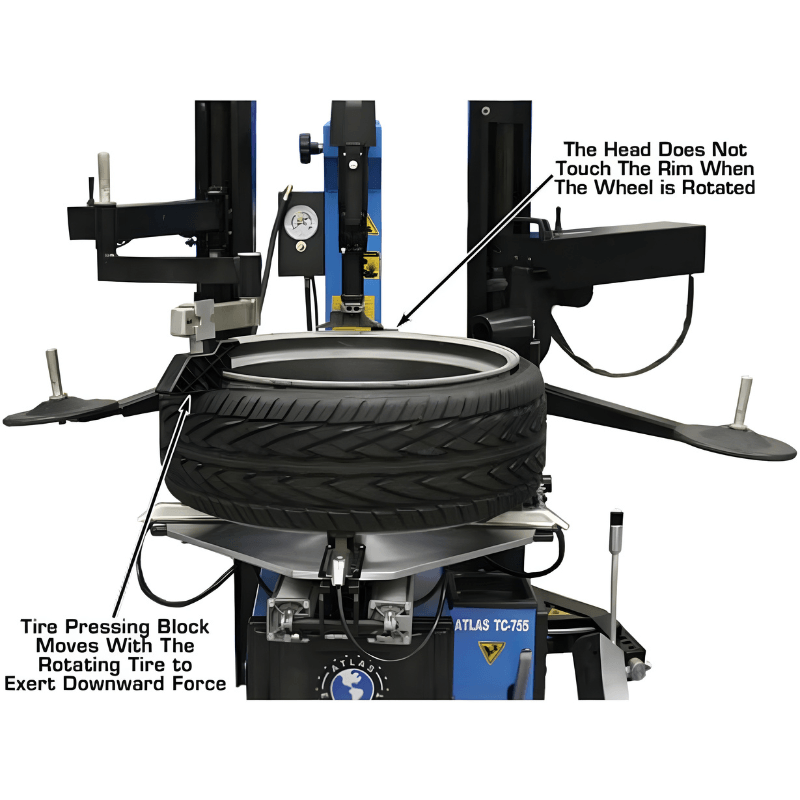 TC755DAA Wheel Clamp Tire Changer Tire View