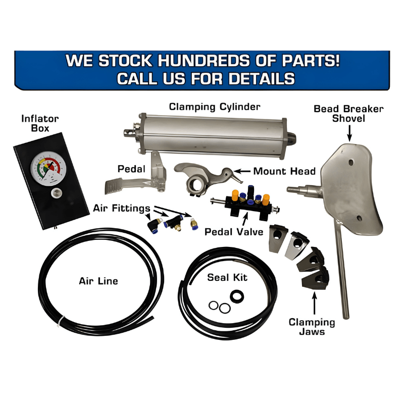 Atlas TC755EZ Tilt-Back Rim-Clamp Tire Changer w/ E-Z Arm Available Parts View