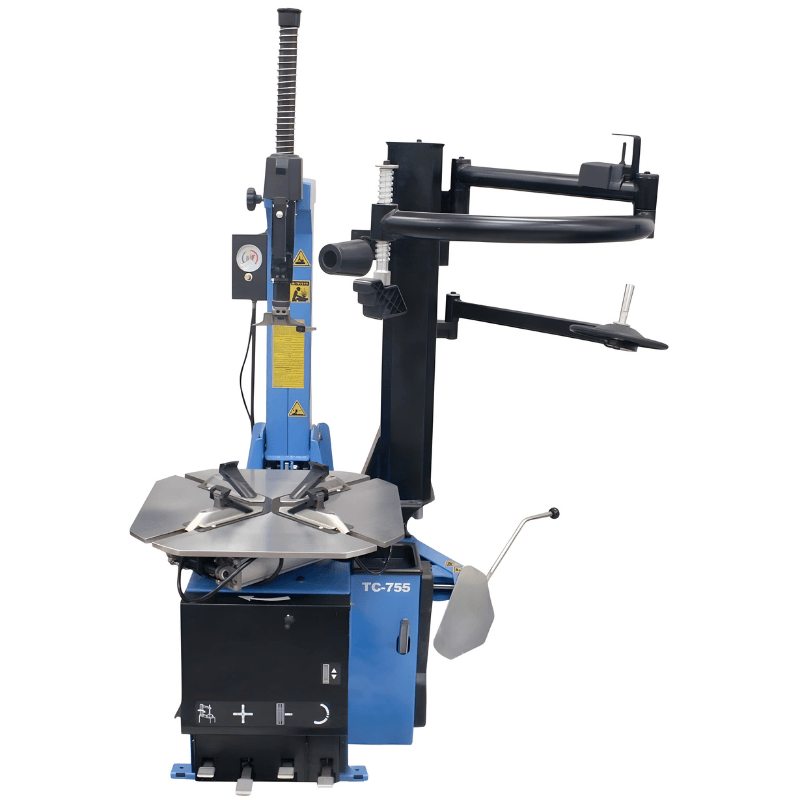 Atlas TC755EZ Tilt-Back Rim-Clamp Tire Changer w/ E-Z Arm Front View