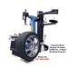 TC755EZ Tilt-Back Rim-Clamp Tire Changer Side View with Wheel