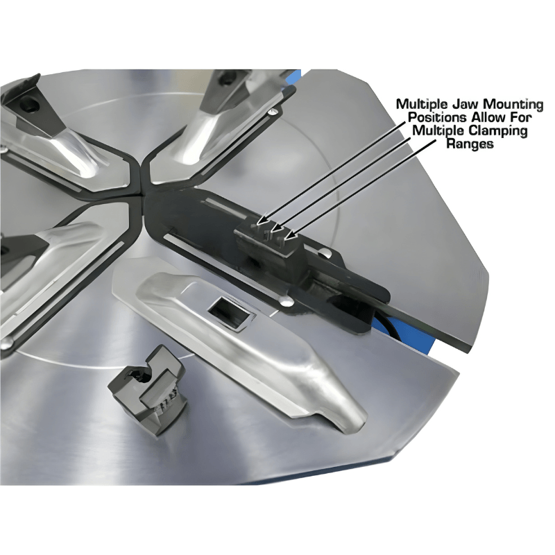 TC755 Tilt-Back Rim-Clamp Tire Changer Jaw View