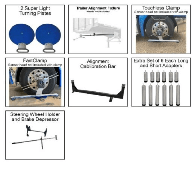 TD8060NA Heavy Duty Truck Alignment System - All tools View