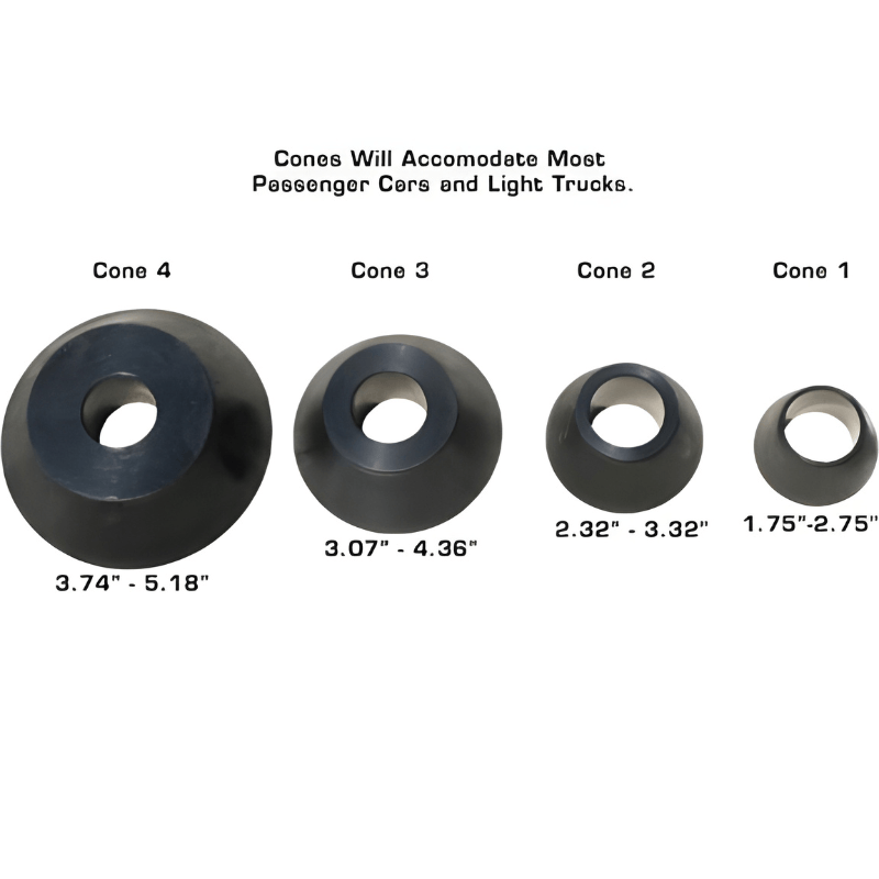 Atlas WB11 Computerized Wheel Balancer Cones View