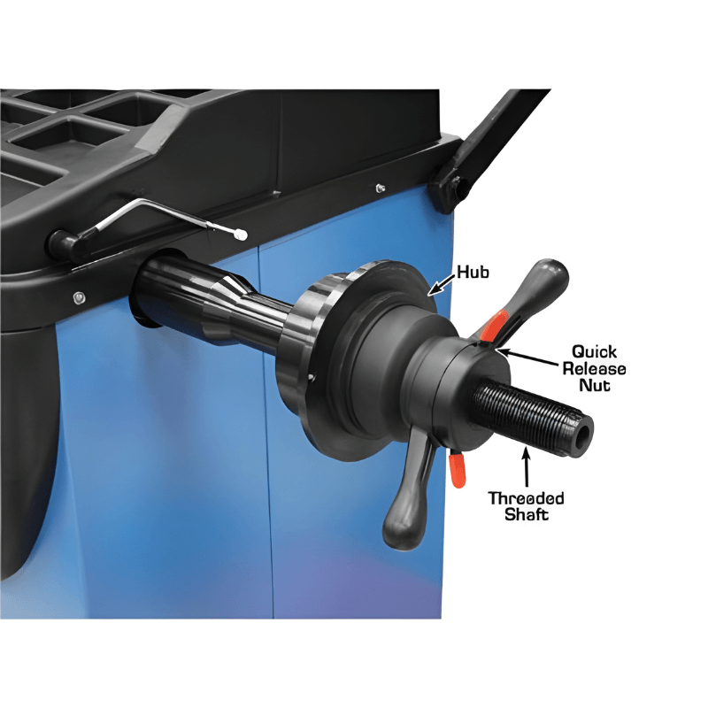 Atlas WB41 Nut, Hub and Shaft View