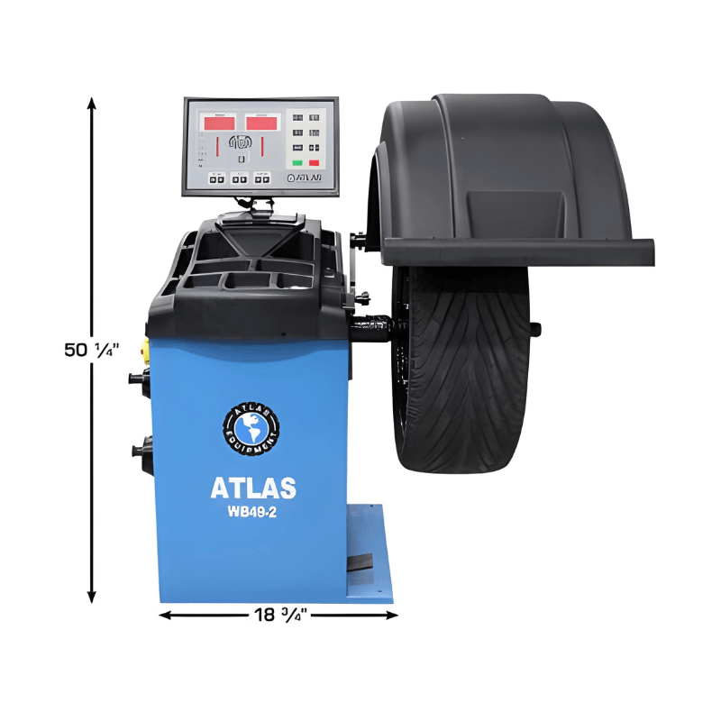 WB49-2 Premium 2D Computer Wheel Balancer Front View