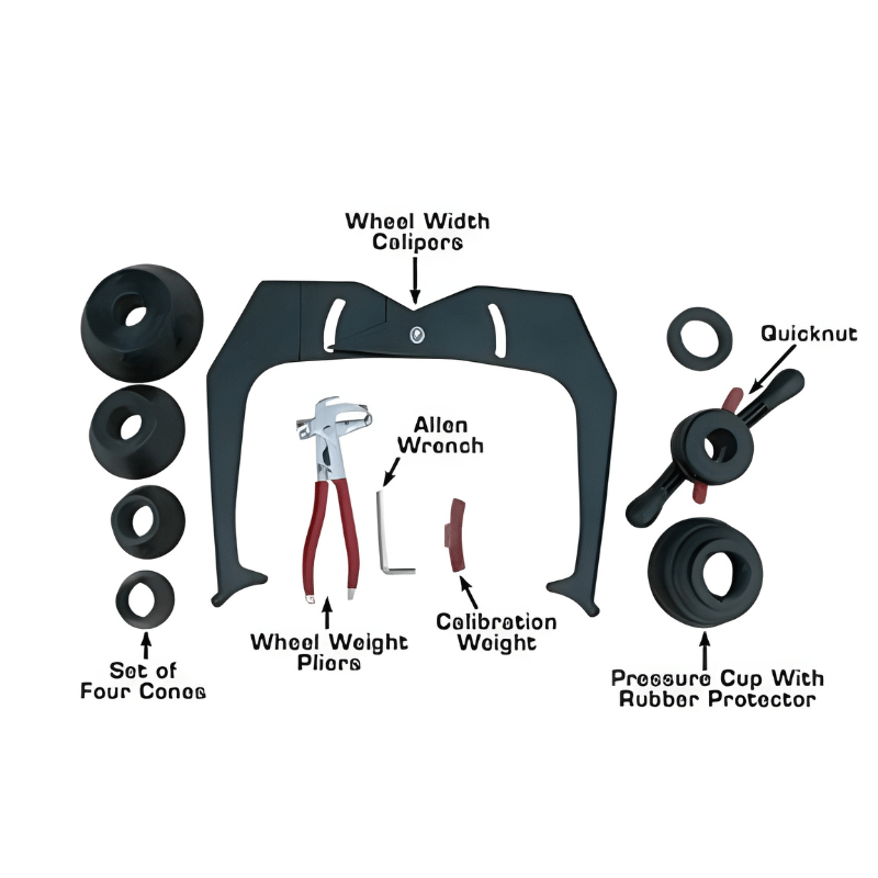 Atlas WB49-2 Premium 2D Computer Wheel Balancer Parts and Item View