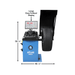 Atlas WB49-2 Premium 2D Computer Wheel Balancer Front View Dimension View