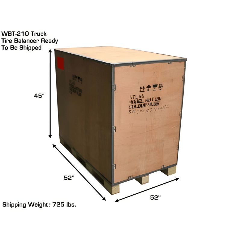 Atlas WBT-210 Heavy Duty Truck Wheel Balancer Shipping Package View