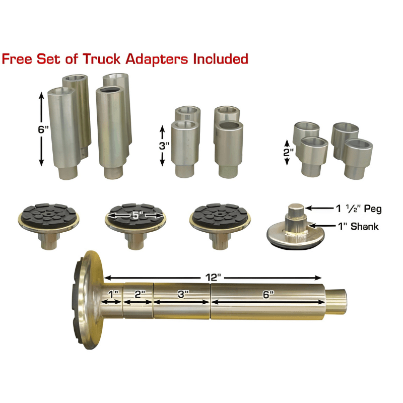 Atlas BP8000, 8,000 lb 2 Post Lift - Low Ceiling Set Adapters View