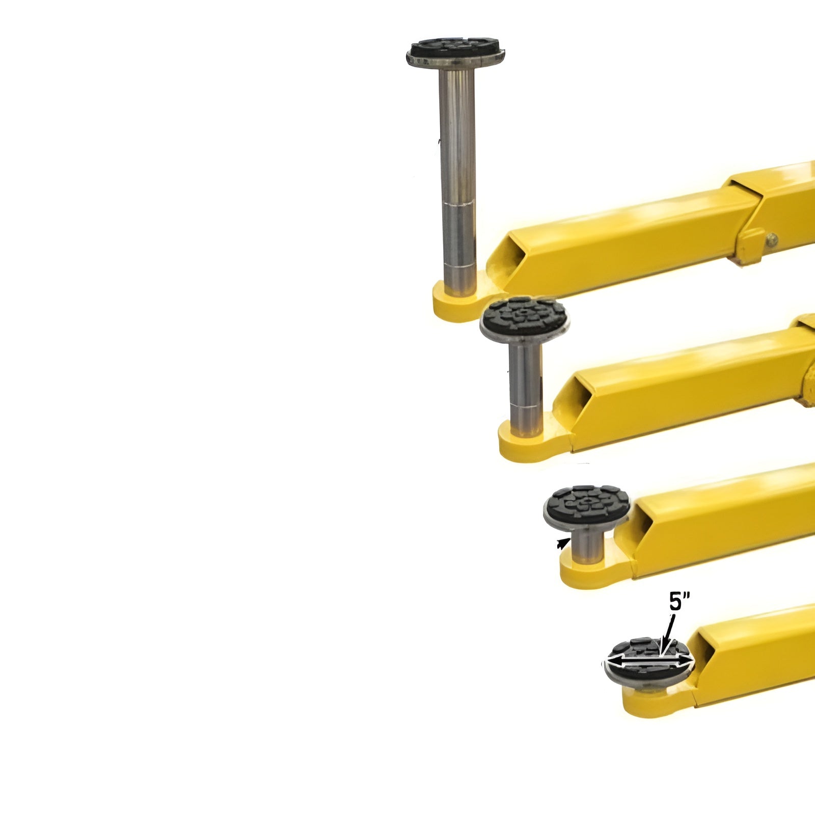 Atlas BP8000 2-Post Lift Adapters Pads View