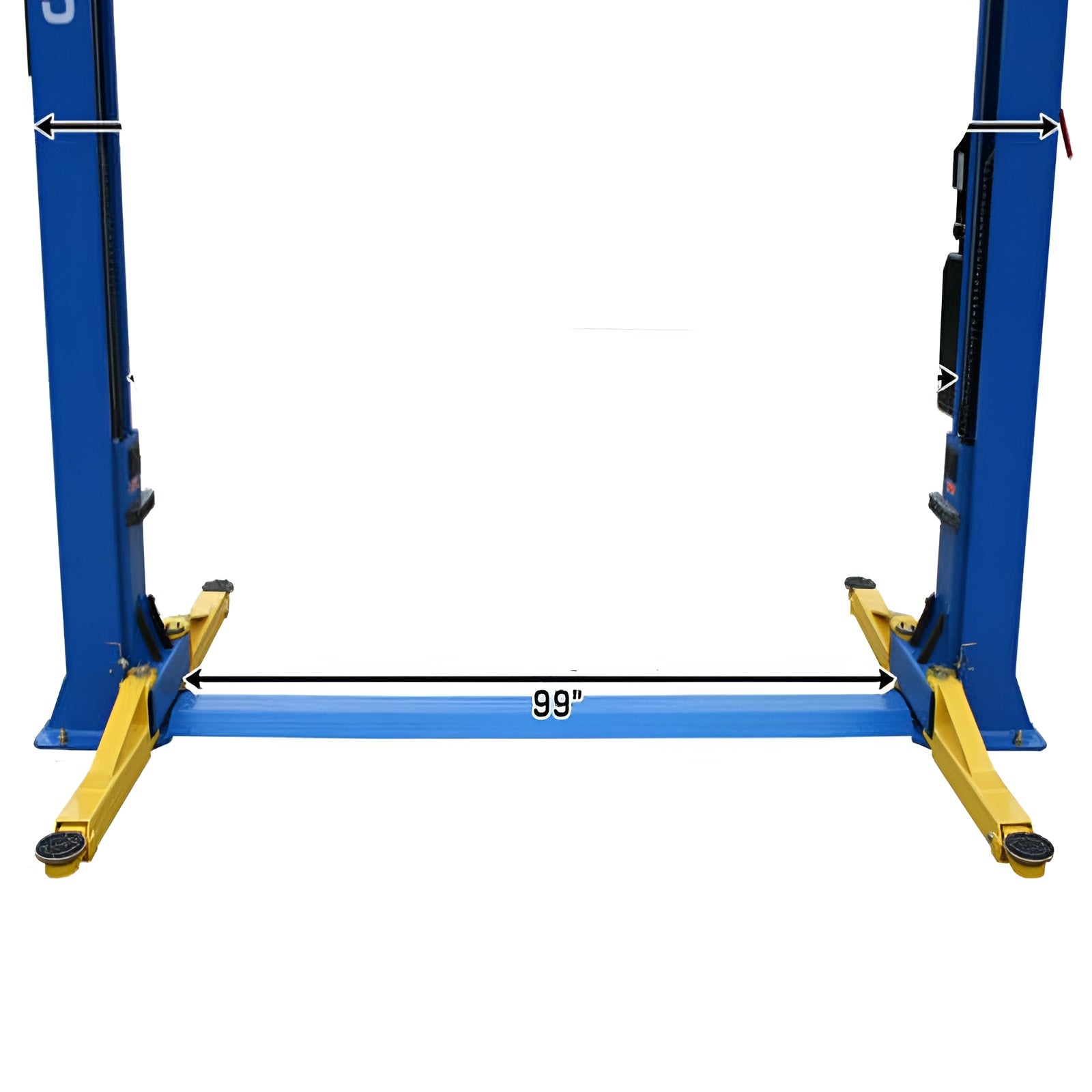 Atlas BP8000, 8,000 lb 2 Post Lift - Low Ceiling Footer View