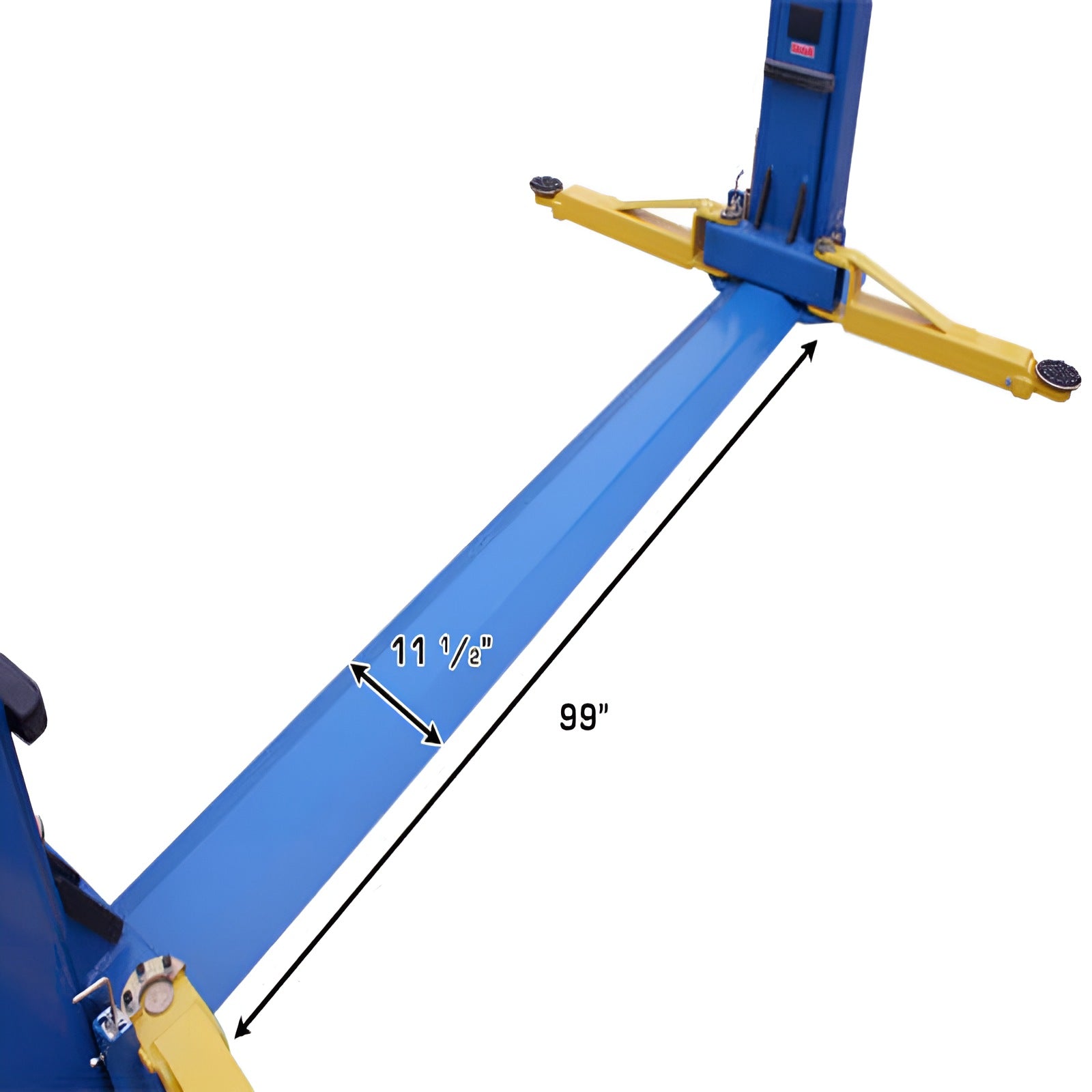 Atlas BP8000, 8,000 lb 2 Post Lift - Low Ceiling Footer View Center