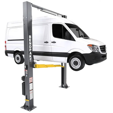 12,000lb 2 Post Lift - ALI Certified, High Rise BendPak 12APX-192 Side View